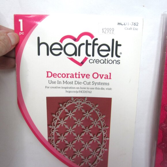 Heartfelt Creations Decorative Oval Craft Die 1 Pc HCD1-762 Lacy Victorian - Picture 2 of 3
